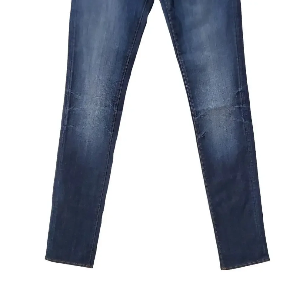 Driftwood Skinny Jeans Dark Wash Size 25 tall mid rise